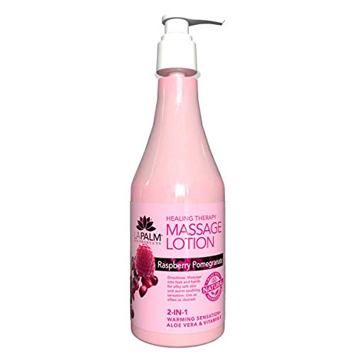 Amazon.com : La Palm Massage Lotion Raspberry Pomegranate | 8oz